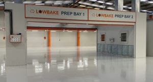 Prep bay floor