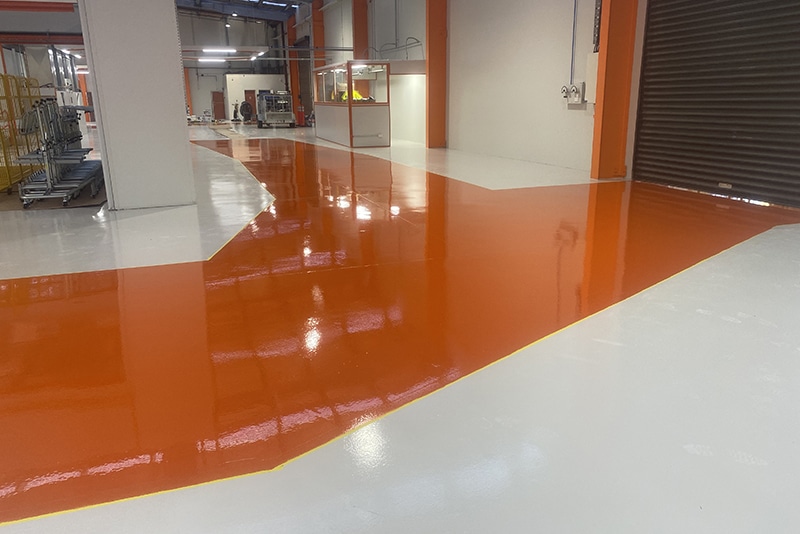 orange floor