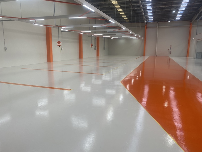 orange floor